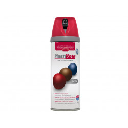 PlastiKote 022106 Twist & Spray Satin Real Red 400ml