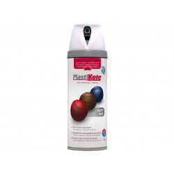PlastiKote 023100 Twist & Spray Matt White 400ml