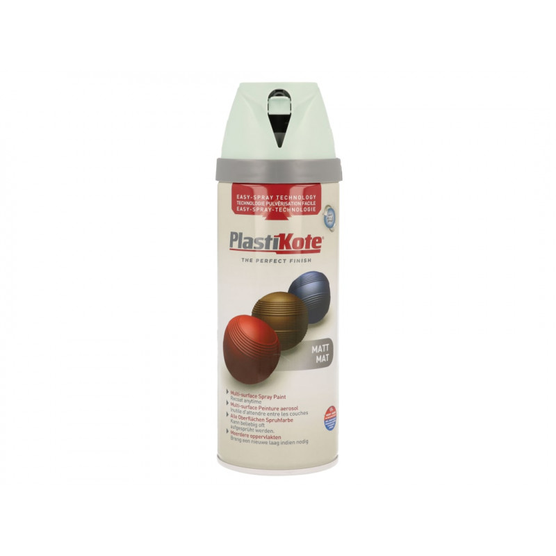 PlastiKote 023113 Twist & Spray Matt Duck Egg Blue 400ml PlastiKote 023113 Twist & Spray Matt Duck Egg Blue 400ml