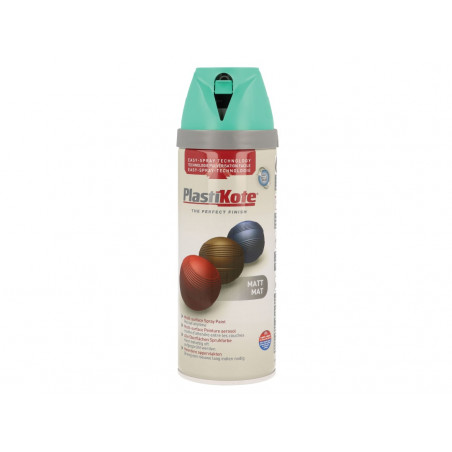 PlastiKote 023116 Twist & Spray Matt Classic Teal 400ml