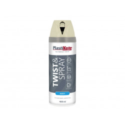 PlastiKote 023118 Twist & Spray Matt 400ml Georgian Stone