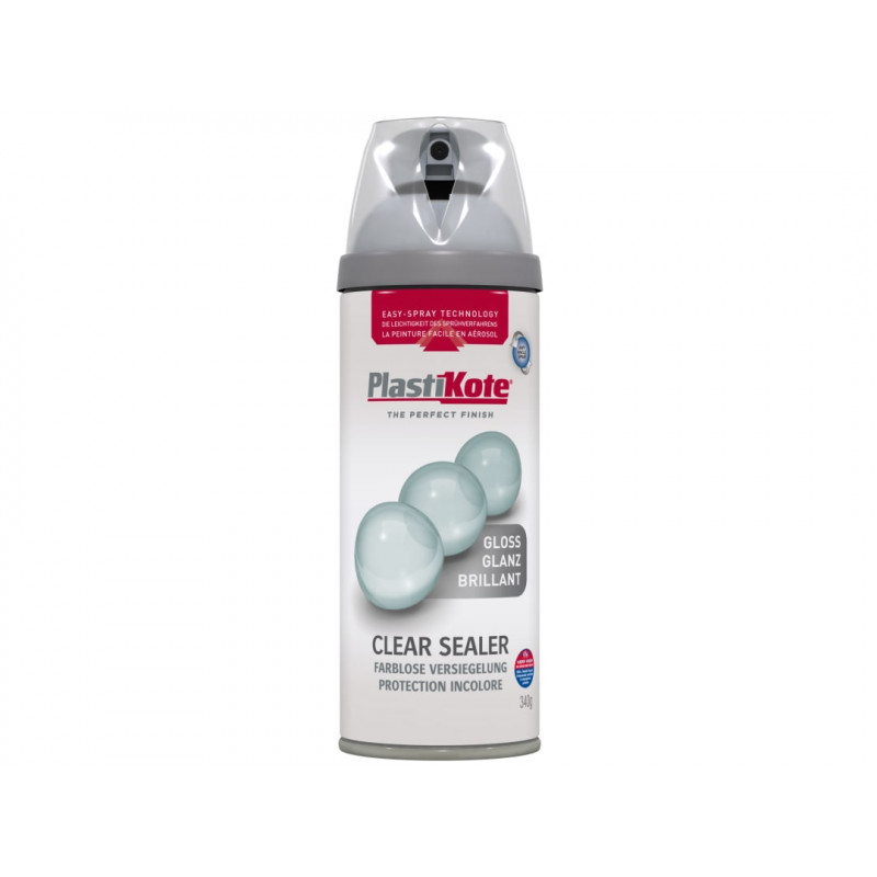 PlastiKote 024000 Twist & Spray Gloss Clear 400ml PlastiKote 024000 Twist & Spray Gloss Clear 400ml