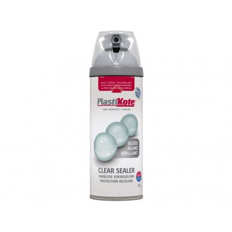 PlastiKote 024000 Twist & Spray Gloss Clear 400ml