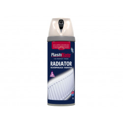 PlastiKote 026101 Twist & Spray Radiator Magnolia 400ml