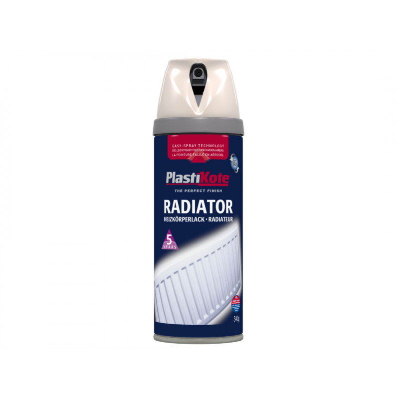 PlastiKote 026101 Twist & Spray Radiator Magnolia 400ml PlastiKote 026101 Twist & Spray Radiator Magnolia 400ml