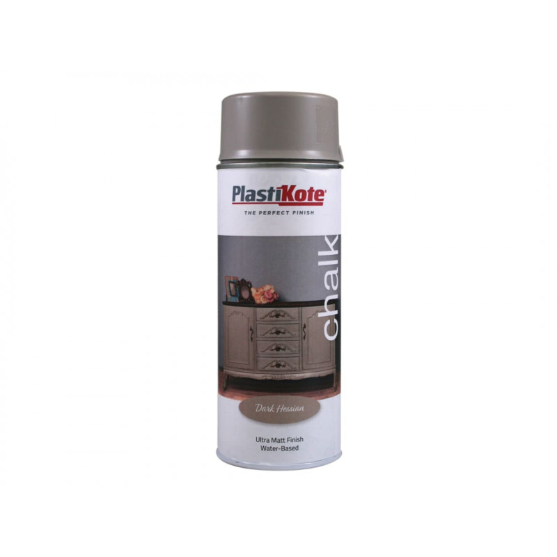 PlastiKote 027102 Chalk Finish Spray Dark Hessian 400ml PlastiKote 027102 Chalk Finish Spray Dark Hessian 400ml
