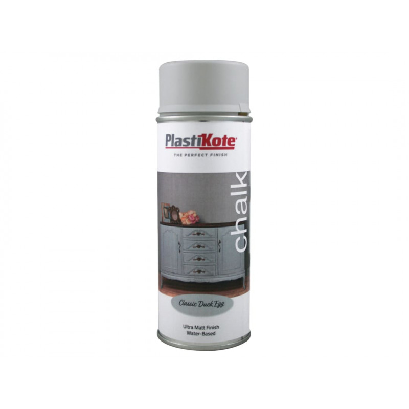 PlastiKote 027108 Chalk Finish Spray Classic Duck Egg 400ml PlastiKote 027108 Chalk Finish Spray Classic Duck Egg 400ml