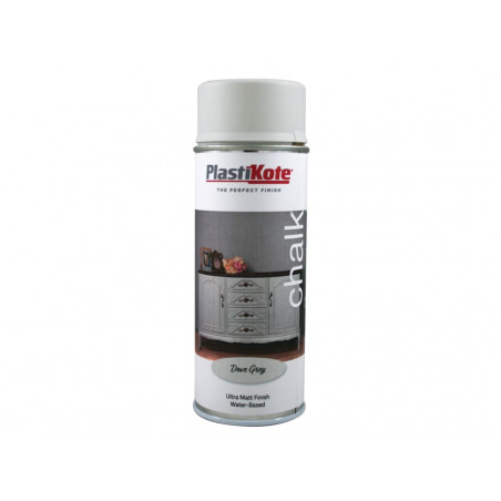 PlastiKote 027109 Chalk Finish Spray Dove Grey 400ml