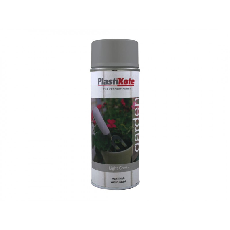 PlastiKote 027209 Garden Colours Spray Paint Light Grey 400ml PlastiKote 027209 Garden Colours Spray Paint Light Grey 400ml