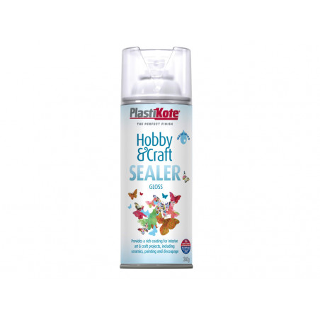 PlastiKote 414001 Hobby & Craft Sealer Spray Clear Gloss 400ml