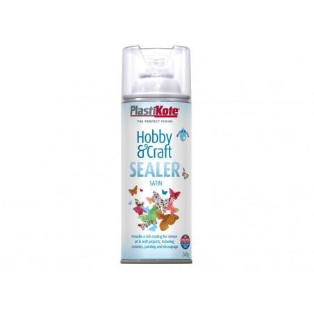 PlastiKote 414002 Hobby & Craft Sealer Spray Clear Satin 400ml