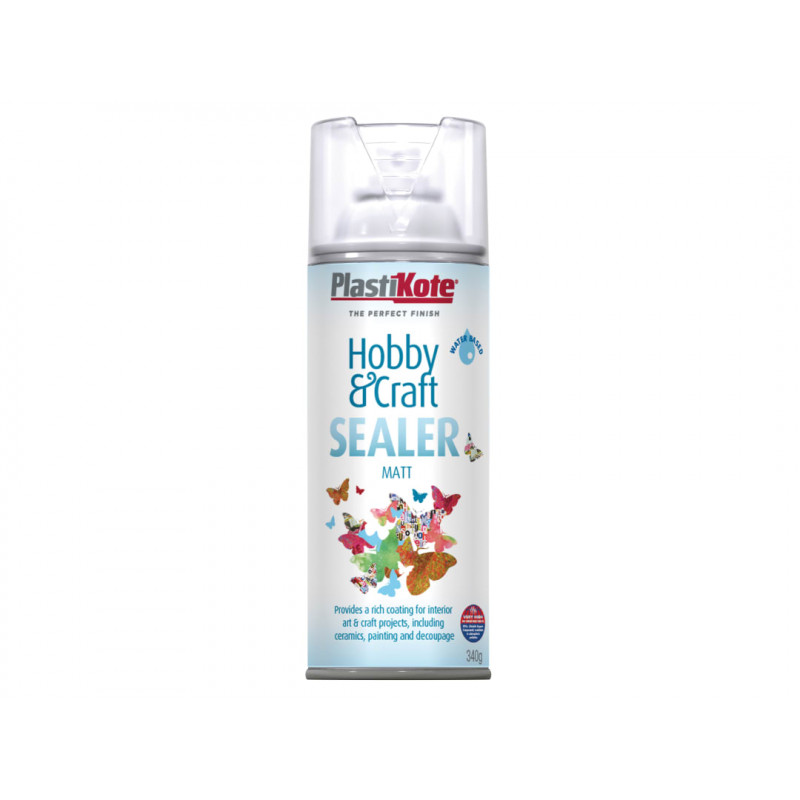 PlastiKote 414003 Hobby & Craft Sealer Spray Clear Matt 400ml PlastiKote 414003 Hobby & Craft Sealer Spray Clear Matt 400ml