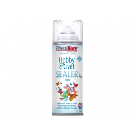 PlastiKote 414003 Hobby & Craft Sealer Spray Clear Matt 400ml