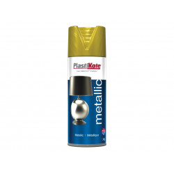 PlastiKote 440454 Metallic Spray Brass 400ml