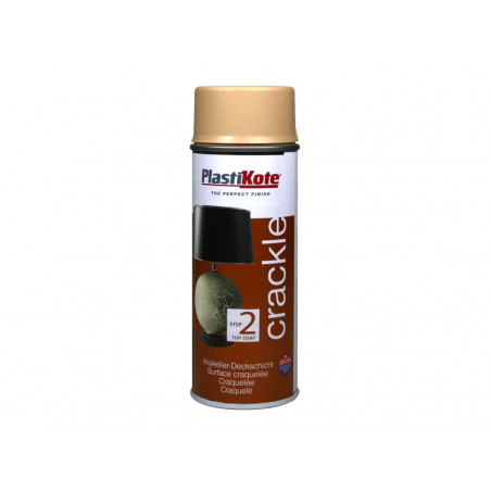 PlastiKote 440.0000475.076 Crackle Touch Spray Heritage Gold Top Coat 400ml