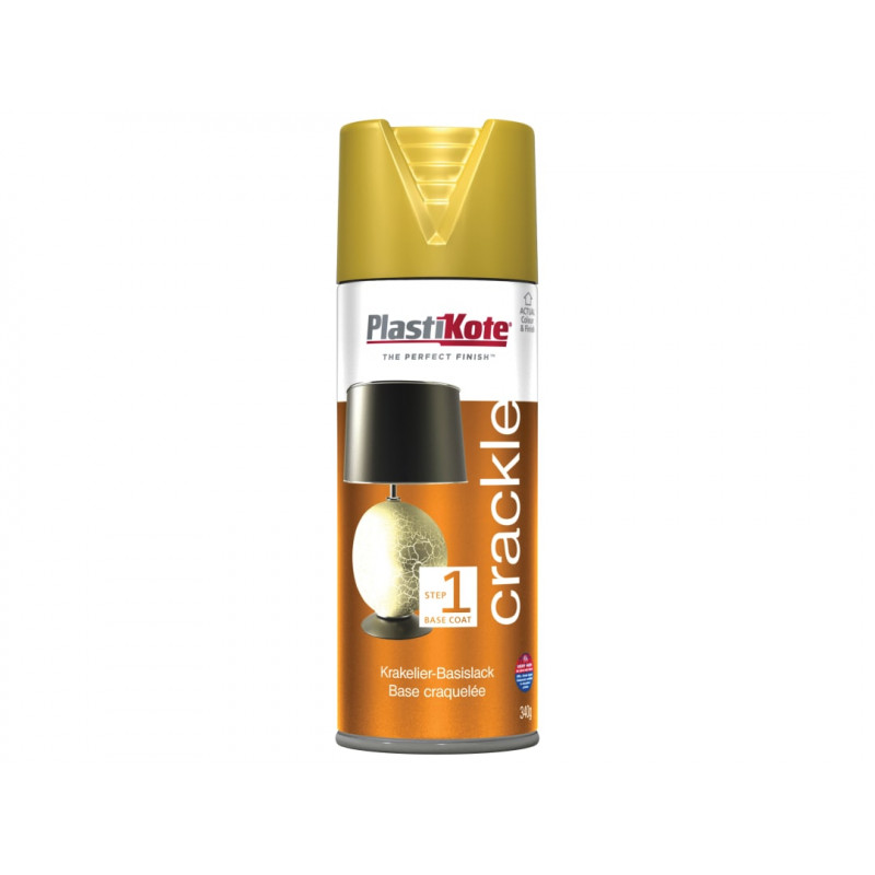 PlastiKote 440.0000482.076 Crackle Touch Spray Gold Base Coat 400ml PlastiKote 440.0000482.076 Crackle Touch Spray Gold Base Coat 400ml