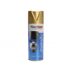 PlastiKote 440620 Metallic Spray Gold 400ml