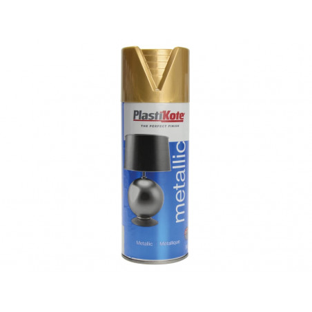 PlastiKote 440620 Metallic Spray Gold 400ml