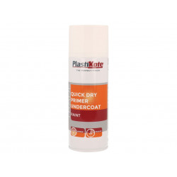 PlastiKote 071000 Trade Quick Dry Primer Spray White 400ml