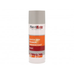 PlastiKote 071001 Trade Quick Dry Primer Spray Grey 400ml