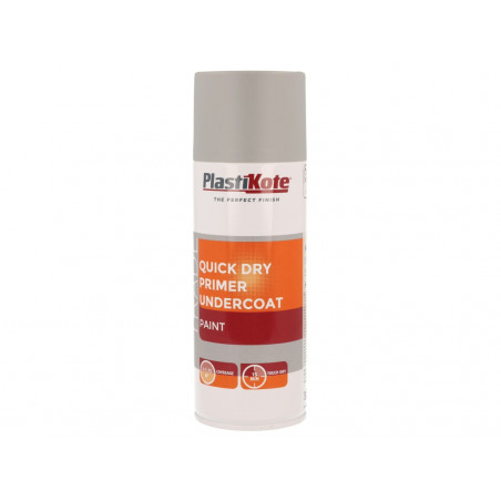 PlastiKote 071001 Trade Quick Dry Primer Spray Grey 400ml