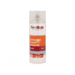PlastiKote 071003 Trade Quick Dry Clear Lacquer Spray Matt 400ml