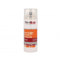 PlastiKote 071005 Trade Quick Dry Clear Lacquer Spray Gloss 400ml
