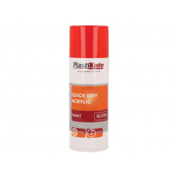 PlastiKote 071014 Trade Quick Dry Acrylic Spray Paint Gloss Red 400ml