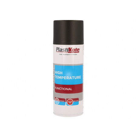 PlastiKote 071018 Trade High Temperature Spray Paint Black 400ml