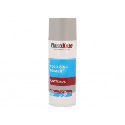 PlastiKote 071025 Trade Cold Zinc Spray Primer 400ml