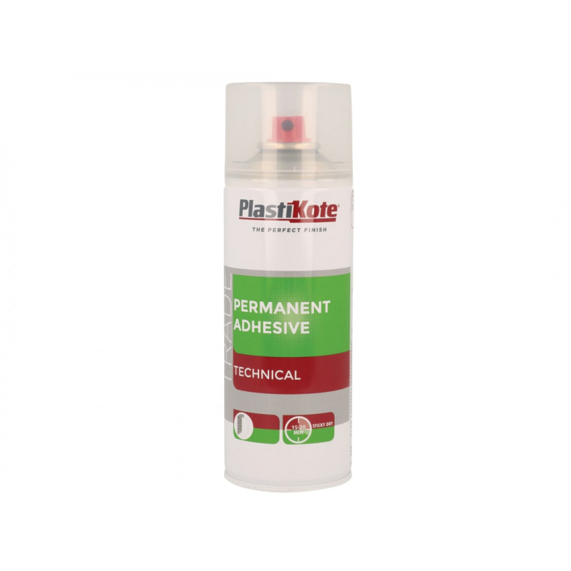 PlastiKote 071029 Trade Permanent Spray Adhesive 400ml PlastiKote 071029 Trade Permanent Spray Adhesive 400ml