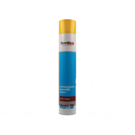 PlastiKote 071032 Trade Upside Down Marking Spray Paint Yellow 750ml
