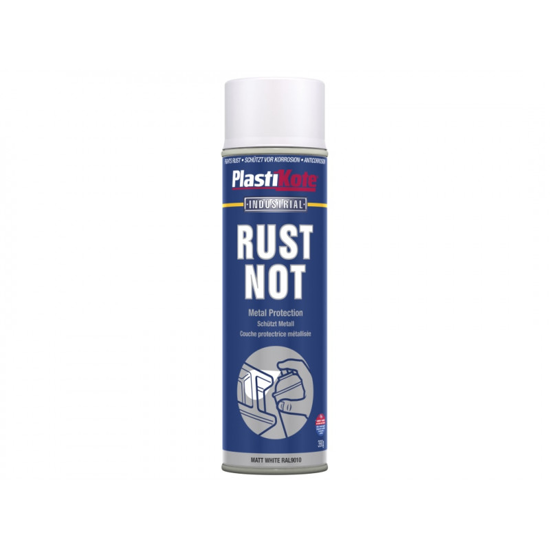 PlastiKote 447782 Rust Not Spray Matt White 500ml