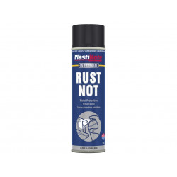 PlastiKote 447783 Rust Not Spray Gloss Black 500ml