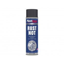 PlastiKote 447784 Rust Not Spray Matt Black 500ml