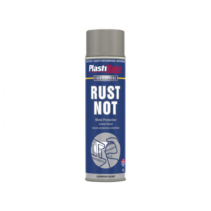 PlastiKote 447794 Rust Not Spray Matt Aluminium 500ml PlastiKote 447794 Rust Not Spray Matt Aluminium 500ml