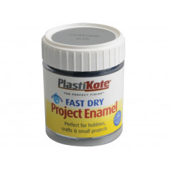 PlastiKote 440035 Fast Dry Enamel Paint B35 Bottle Chrome 59ml