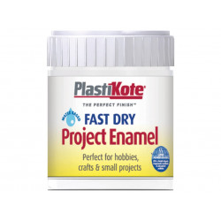 PlastiKote 440004 Fast Dry Enamel Paint B4 Bottle Gloss White 59ml