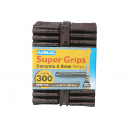 Plasplugs BP539CC BP 539 Solid Wall Super Grips™ Fixings Brown (300)