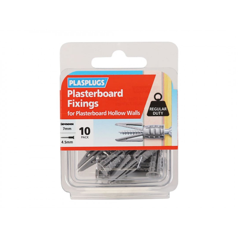 Plasplugs CF104 CF 104 Standard Plasterboard Fixings Pack of 10 Plasplugs CF104 CF 104 Standard Plasterboard Fixings Pack of 10