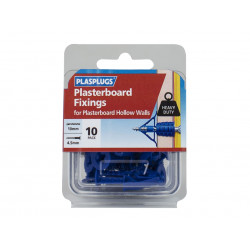 Plasplugs HCF110 Heavy-Duty Plasterboard Fixings Pack of 10