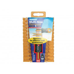 Plasplugs MNF555CC Multi-Size Plasterboard Fixings (50)