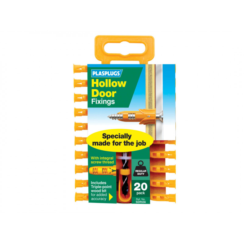 Plasplugs SDR556CC SDR556 Hollow Door Fixings (20) Plasplugs SDR556CC SDR556 Hollow Door Fixings (20)