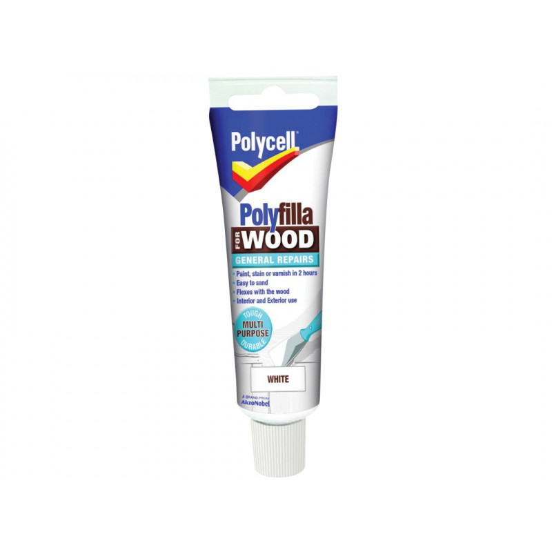 Polycell 5207203 Polyfilla For Wood General Repairs Tube White 75g Polycell 5207203 Polyfilla For Wood General Repairs Tube White 75g