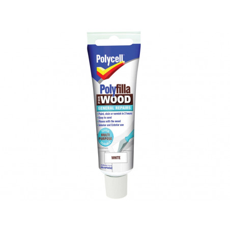 Polycell 5207203 Polyfilla For Wood General Repairs Tube White 75g