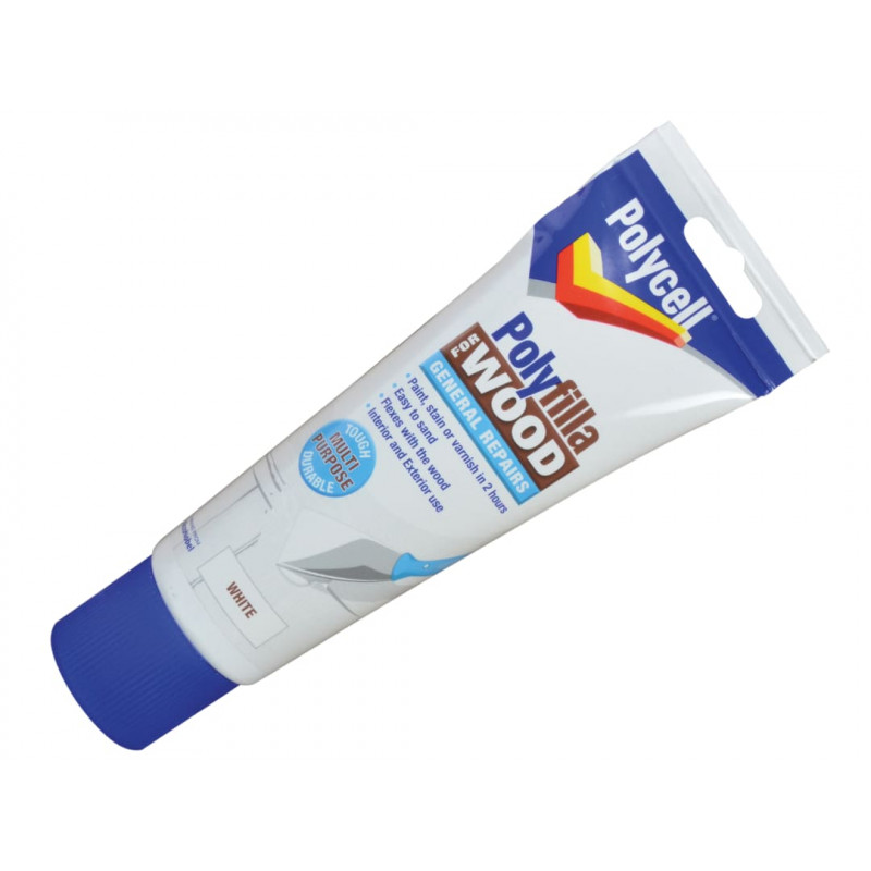 Polycell 5207191 Polyfilla for Wood General Repairs White Tube 330g
