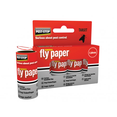 Pest-Stop (Pelsis Group) PSFP Fly Papers (Pack 4)