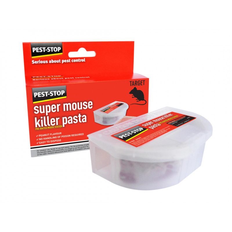 Pest-Stop (Pelsis Group) PSPBMS Super Mouse Killer Pasta Pre-Baited Station Pest-Stop (Pelsis Group) PSPBMS Super Mouse Killer Pasta Pre-Baited Station