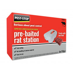 Pest-Stop (Pelsis Group) PSPBRS Super Rat & Mouse Killer Wax Block Pre-Baited Station
