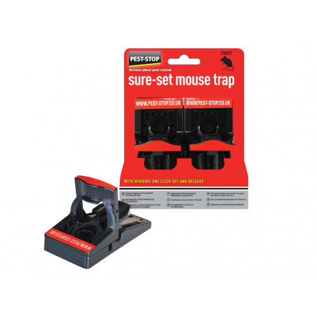 Pest-Stop (Pelsis Group) PSSPT Sure-Set Mouse Trap (Twin Pack)